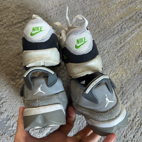 Nike Air Jordan kids boys sneakers bundle air max zero 90 6 rings black gray 9 - Picture 4 of 15